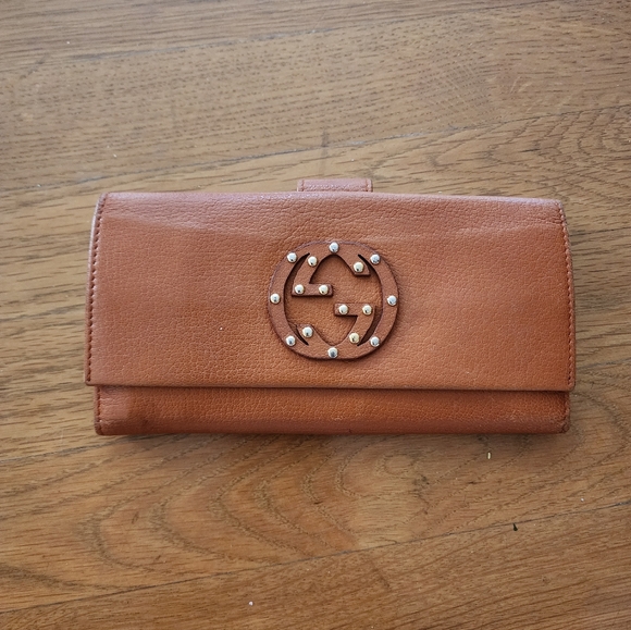 Gucci Tan Leather Women's Wallet